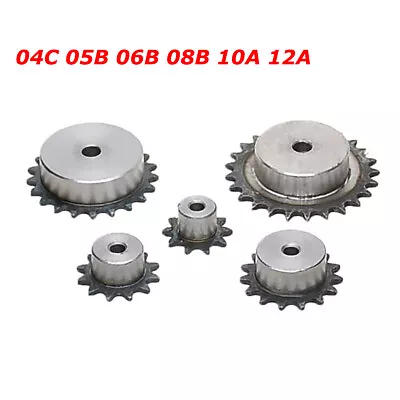 04C 05B 06B 08B 10A 12A Roller Chain Sprocket 10T-60T Tooth Transmission Gears • $20.75