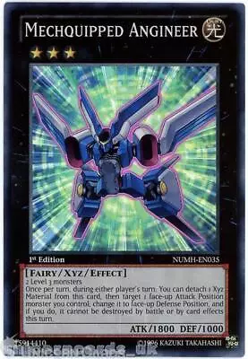 NUMH-EN035 Mechquipped Angineer Super Rare 1st Edition Mint YuGiOh Card • $1.23