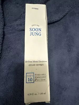 [ETUDE HOUSE] SoonJung 10 Free Moist Emulsion 130ml (EXP 2025) • $15.98