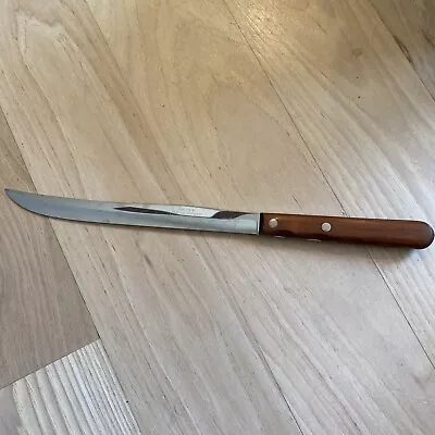 $14.40 • Buy Vtg Case XX Stainless Kitchen Carving Slicing Knife CAP 116-8” Wood Handle