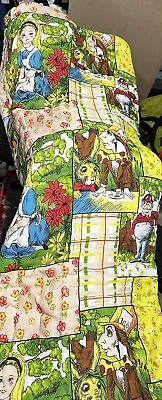 Vintage Alice In Wonderland Sleeping Bag. Rare Alice In Wonderland Collectible. • $49.48