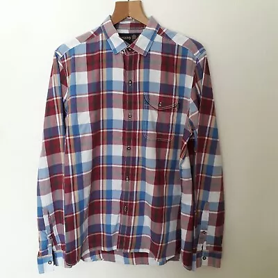 Mens Musto Custom Fit Check Shirt Size L • £14.99