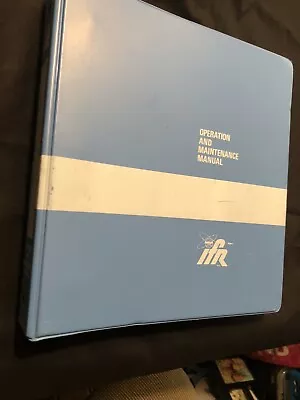 IFR/Marconi FM/AM-1000S Service Monitor Operations & Maintenance Manual • $50