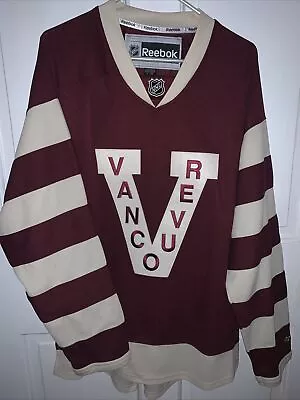 Blank Vancouver Canucks Millionaires 2014 Heritage Classic Reebok Jersey Size L • $205