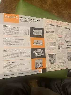 VINTAGE MARBLES  Arms Gladstone Michigan Advertisement Gun Cleaning Kits • $55