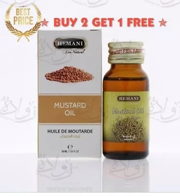 Hemani Essential Mustard Oil-30 Ml -زيت الخردل الاصلي ✯ BUY 2 GET 1 FREE ✯ • $8.99