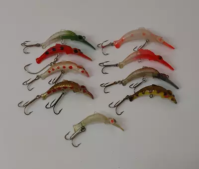 (9) Vintage Lucky Lady Inner Glow Crankbait Fishing Lures Lot Of 9 • $49.99