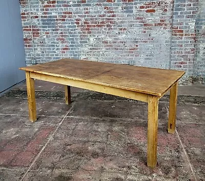 19th Century 75  Primitive Farm Dining Table • $4500