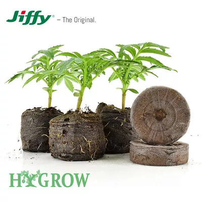 £4.95 • Buy JIFFY-7 Peat Compost Plug Seed Starter Grow Propagation Hydro Pellets 41 X 42mm