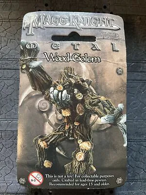 Mage Knight Metal- Wood Golem Limited Edition- SEALED NEW Ent Unique Pewter DnD • $5
