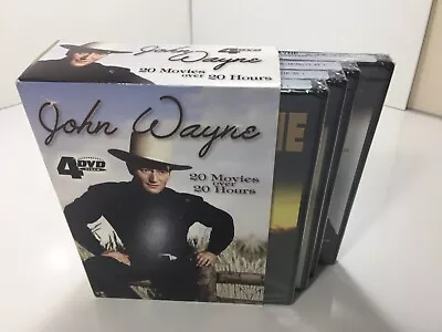 JOHN WAYNE - 20 MOVIES ON 4 DVD Box Set Western NEW SEALED • $19.99