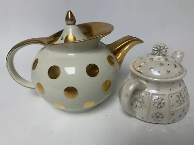 Vintage HALL CHINA  6 CUP   TEAPOT #0698CL Plus Another Teapot • $25
