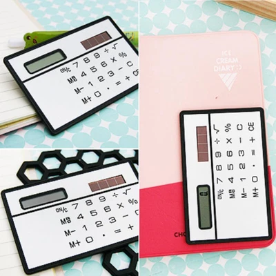 £2.88 • Buy Digits Ultra Mini Slim Credit Card Size Solar Power Small Calculator Z6W1