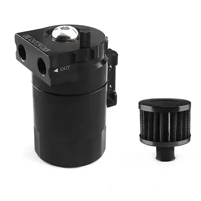 0.3L Oil Catch Can Breather Baffled Reservoir & Air Filter OCC025 Aluminum Alloy • £25.59