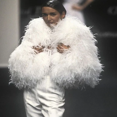 £95.95 • Buy Long Ostrich Feathers Boa 1 Meter Scarfs Natural Plume Trims Decors 3 To 30 Ply
