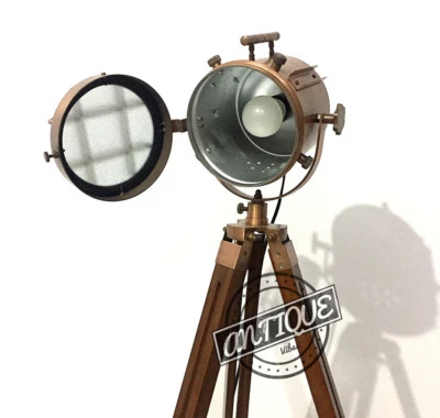 $137.50 • Buy Christmas House Wooden Tripod Stand Home/Office Decor Floor Lamp Light Focus Dim