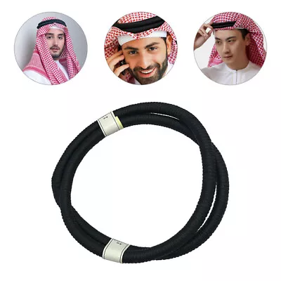  Saudi Men's Hairband Arab Costume Arabian Accessory Headband • £9.38