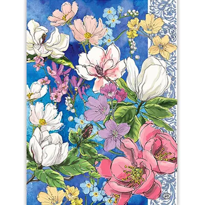 Michel Design Works Magnolia Flowers Natural Woven Cotton Kitchen Towel  • $10.95