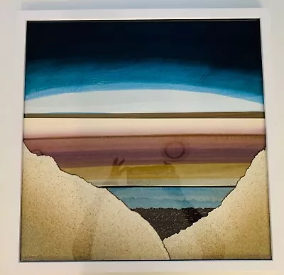 Ogunquit Maine Modernist Artist George Kunkel. Layered Paper Landscape. Signed • $395