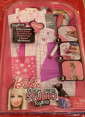 $12 • Buy Barbie - Design & Dress Studio Refill Kit - Foiler - 3 Dresses Refill Kit