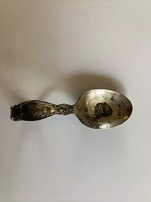 Reed And Barton Sterling Silver Baby Spoon Bent Handle W/ CAJ Inscribed 3.5”long • $52