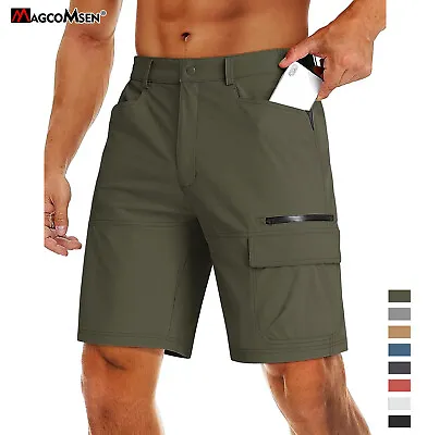 Mens Summer Outdoor Cargo Hiking Shorts Quick Dry Nylon Work Pants Casual Shorts • $23.73