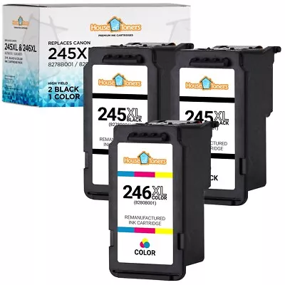 For Canon PG-245XL CL-246XL Ink Cartridge PIXMA MG3020 MG2522 TR4522 MX492 MX490 • $39.95