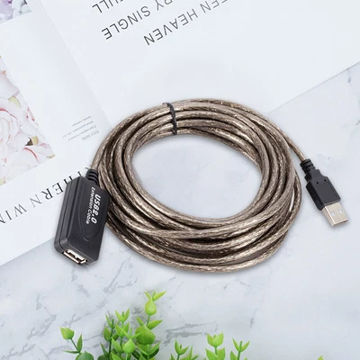 $13.49 • Buy 5/10/15/20m USB 2.0 Active Amplifier Extension Cable Adapter Cord Wire