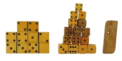 $49 • Buy A Set Of Vintage Small Cubes Dices  And Dominoes Of Bakelite.