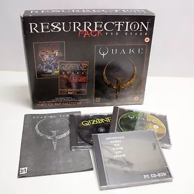 Resurrection Pack For Quake - Malice - Q!ZONE - Big Box PC Game - GT Interactive • £16