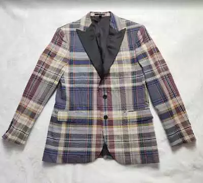 New Men's J Crew Ludlow Classic Fit Dinner Jacket Blazer In Madras Plaid • $199.99