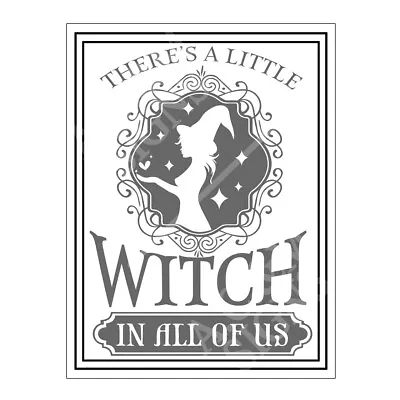 £7.75 • Buy A Little Witch Kitchen Quote Metal Tin Sign Plaque Home Cafe Wall Art 10441Ref