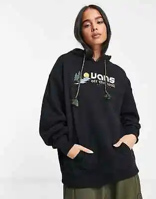 Vans Womens Coastal Logo Hoodie Jumper / Black / RRP £65 • £23.20