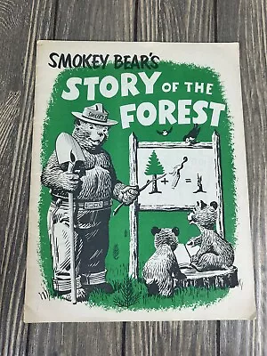 Vintage 1968 Smokey Bears Story Of The Forest Booklet  • $18.49