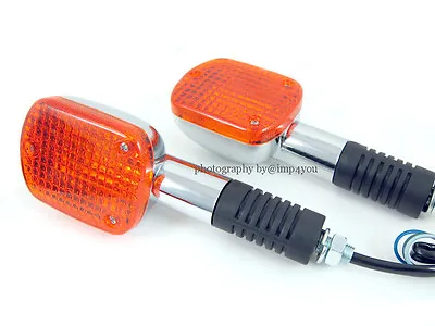 2X Front Turn Signal Indicator With Stem For Honda V65 Magna VF1100C 83-86 MIT • $58