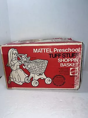 1972 Mattel Tuff Stuff Shoppin' Basket Cart Box Only • $25