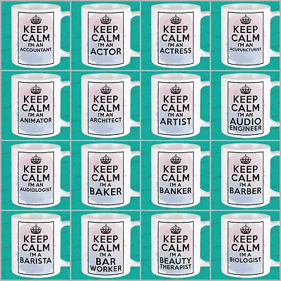 £9.49 • Buy KEEP CALM And Carry On Poster Parody Mug - Novelty Coffee Tea Cup Birthday Gift