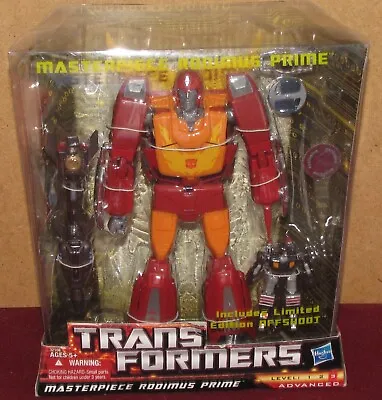 Transformers Masterpiece Rodimus Prime Hasbro Toys R Us NIB Includes Offshoot • $150