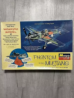 Vintage 1960s MONOGRAM Clear Body MOTION Phantom F51D MUSTANG Model AIRPLANE Kit • $90