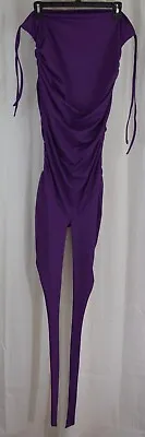 ZAFUL Tie Halterneck Short Silky Party Cocktail Club Dress Purple Size Large • $40