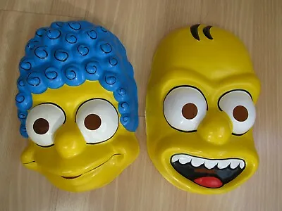 Vintage Halloween MARGE & HOMER Simpsons Costume BEN COOPER USA 1989 Mask RARE! • $199.98