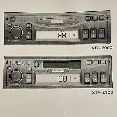 Delphi XTA-2000 XTA-2100 Owner's Manual Delco Electronics Cassette Receiver • $12.99