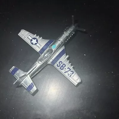 Matchbox 2007 Sky Busters STUNT PLANE SB-73 Die-cast Propeller Aircraft Silver • $2