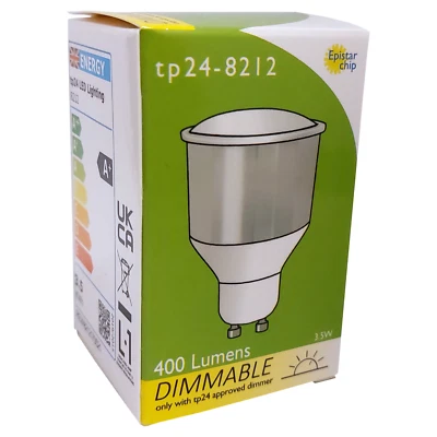 TP24 LED Dim Long Neck Reflector Light Bulb 3.5W GU10 L1 Warm White 3000K 8212 • £11.89