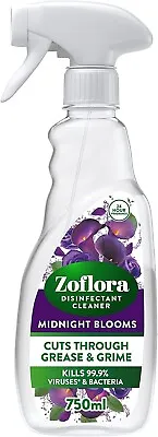 Zoflora Midnight Blooms 750ml Multipurpose Disinfectant Cleaner Antibacterial • £5.99