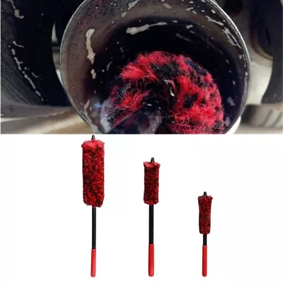 Professional Car Alloy Cleaning Brush Kit Plush Woolies Complete Coverage • $29.38