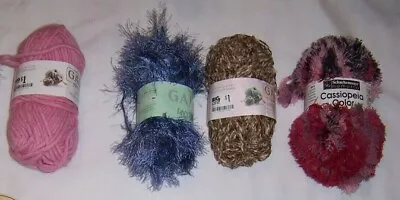 $1.00 Yarn - Lion Brand Gala Trellis Schachenmayer Feza Premier Or Moda Dea • $1