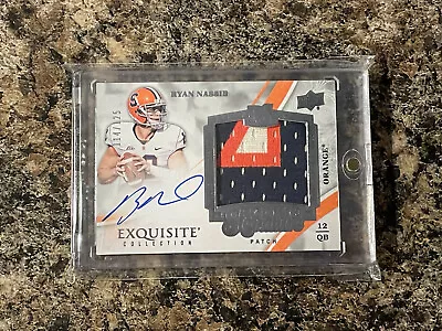 2013 Exquisite Collection Patch Autograph #121 Ryan Nassib 114/125 Auto • $10.99