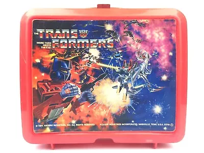 TRANSFORMERS 1984 LUNCH BOX Vintage Aladdin Hasbro No Thermos! • $15.99