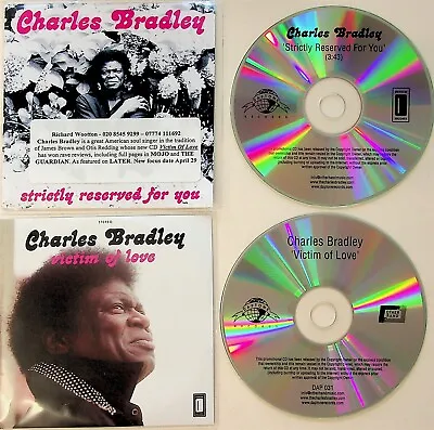 CHARLES BRADLEY- Victim Of Love PROMO Album + Strictly Reserved.. Single 2-CD • £5.99